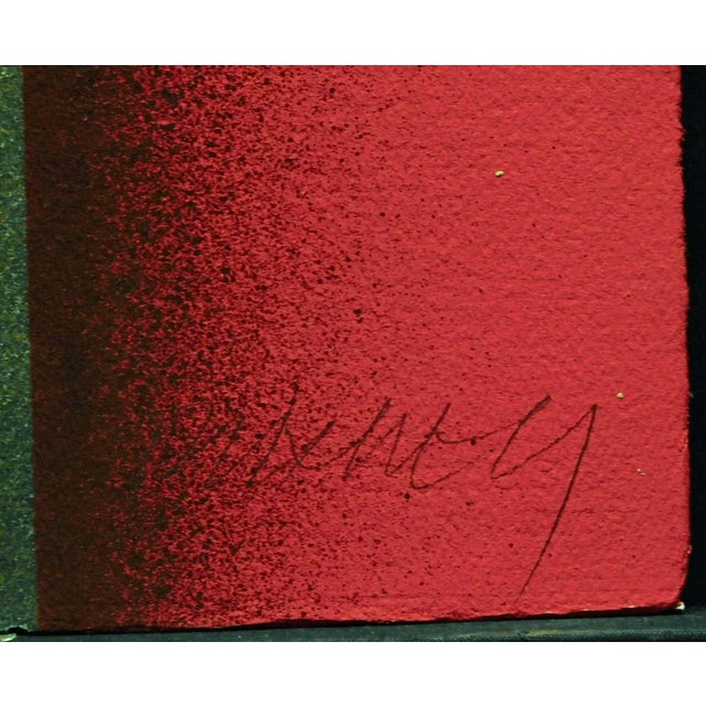 Paper 1980s Paul Maxwell"Homage to Euclid #2"signed Numbered Original Stencilcasting #71/100 For Sale - Image 7 of 10