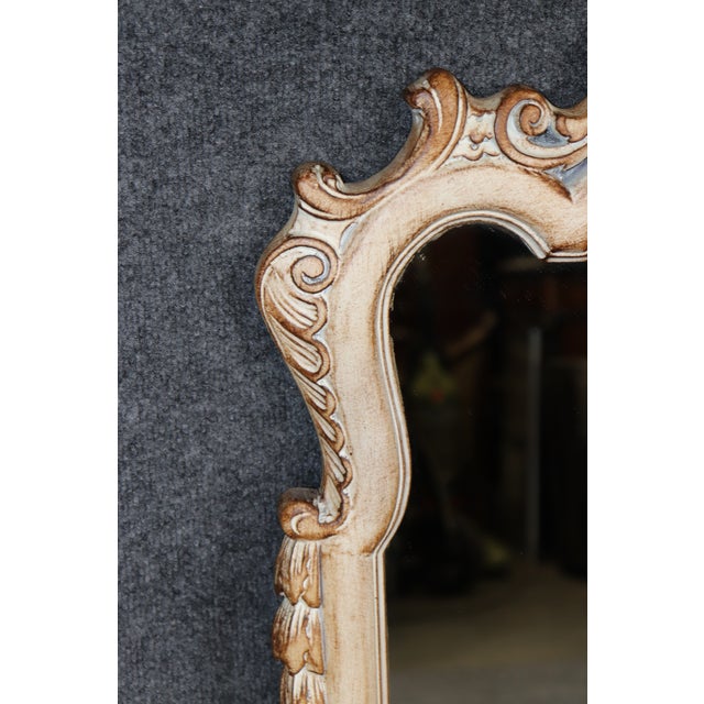 Glass Georgian Style Distressed Mirror For Sale - Image 7 of 7