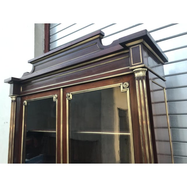 A 19th-century display cabinet or a two-door library dating from around 1850-1980 in the french style of louis xvi with...