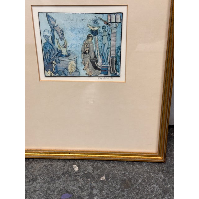 Wood Christine Peirano “Kimono Series #9” Collage, Framed For Sale - Image 7 of 12