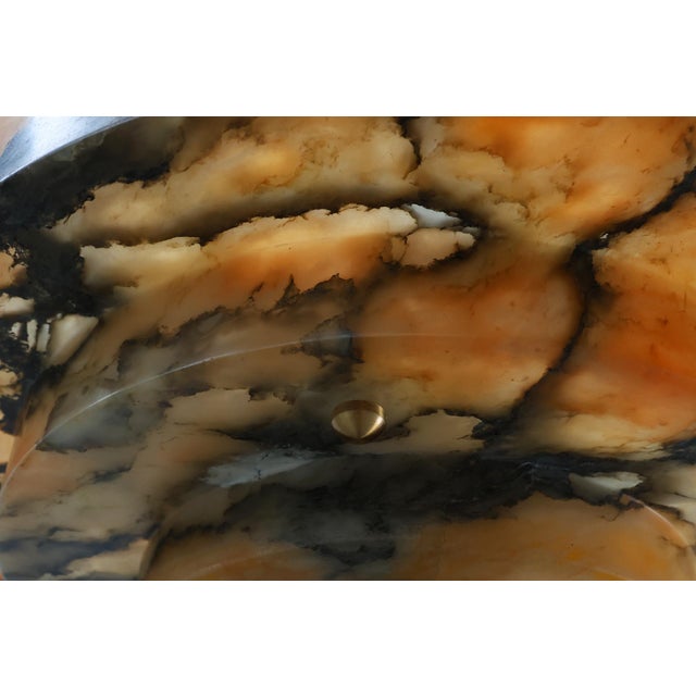 Art Deco Floor Lamp in Oak and Alabaster, 1920s For Sale - Image 14 of 16