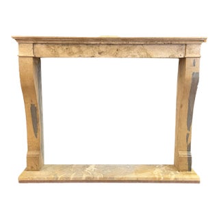 Antique Natural Stone Fireplace Mantel For Sale