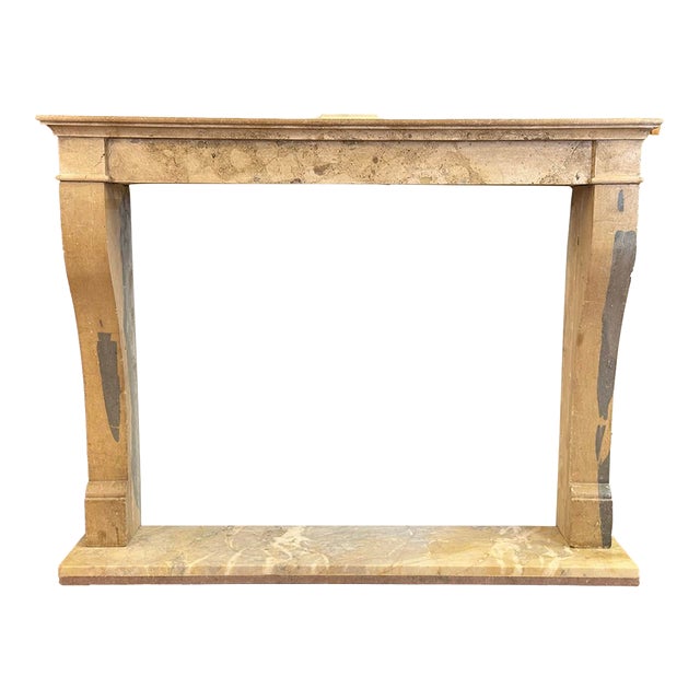 Antique Natural Stone Fireplace Mantel For Sale