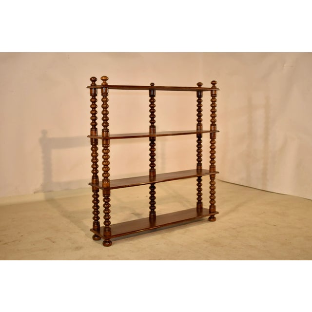 Wood 19th Century Mahogany Turned Standing Shelf For Sale - Image 7 of 7