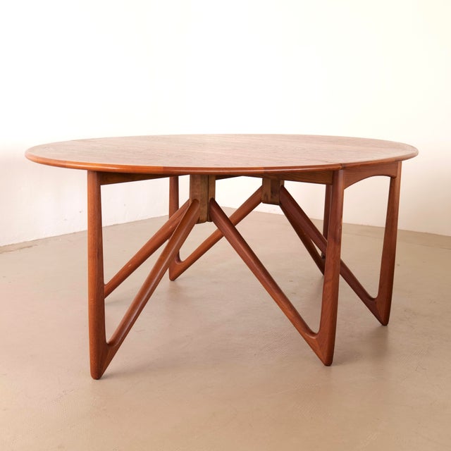 Teak Dining Table by Kurt Ostervig & Carl Madsen for P. Jeppesen Møbelfabrik, 1960s For Sale - Image 6 of 12