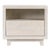 White Bevel Wood Nightstand For Sale