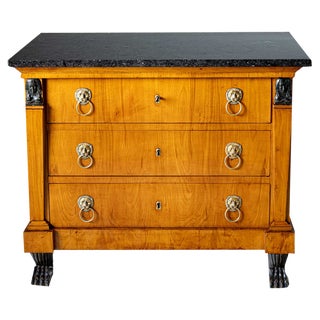 Empire Chest of Drawers with Granite Top For Sale