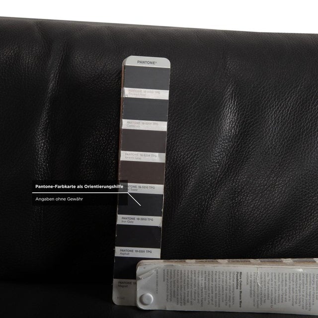 Courage Leather Chrome Corner Sofa in Grey Anthracite with Manual Function by Ewald Schillig For Sale - Image 12 of 18