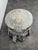 Vintage Embroidered Silk Ottoman For Sale - Image 4 of 5