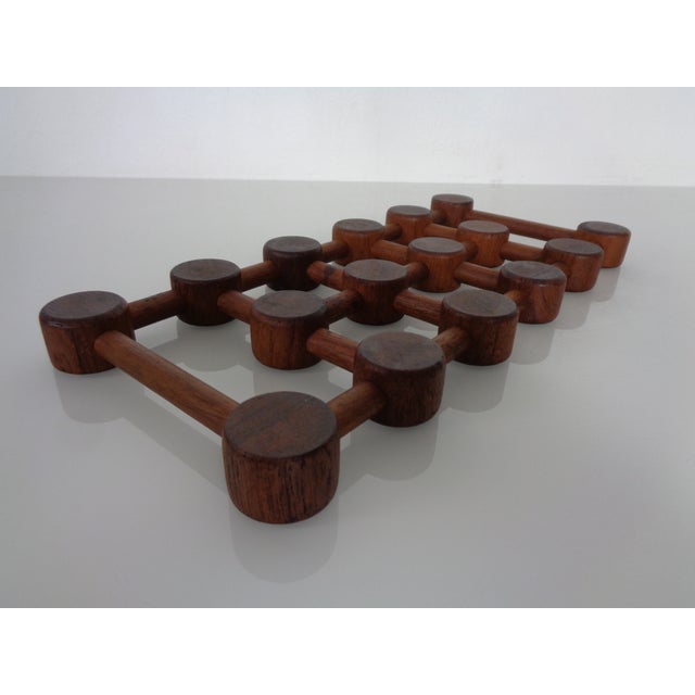 Vintage Danish Teak Coaster by Nissen, 1960s, Set of 3 For Sale - Image 10 of 18