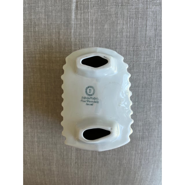 White 1960s Naaman Porcelain Ram – Mid-Century Modern Figurine For Sale - Image 8 of 8