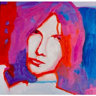 Contemporary Pop Art Portrait (Original Oil on Canvas) For Sale