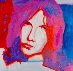 Contemporary Pop Art Portrait (Original Oil on Canvas)