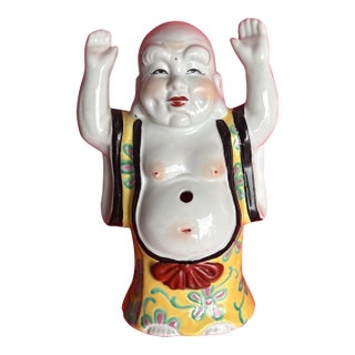 1980s Asian Porcelain Buddha For Sale