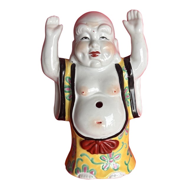 1980s Asian Porcelain Buddha For Sale