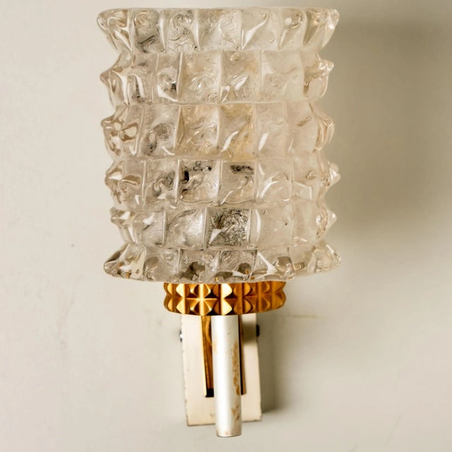 Glass Wall Light Fixture from Hillebrand, 1960 For Sale - Image 4 of 13