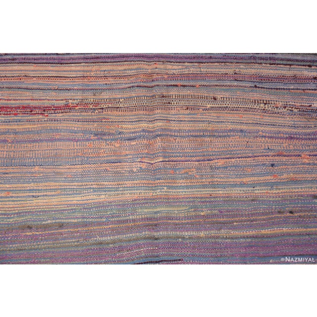 Textile Nazmiyal Collection Vintage Purple Tones Moroccan Kilim Rug For Sale - Image 7 of 7