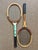 Vintage Wood Tennis Racket, a Pair For Sale - Image 4 of 5