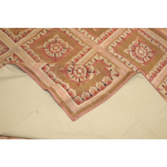 19th Century 18th Century Zabihi Collection French Aubusson - 5'6" x 7'4" For Sale - Image 11 of 12