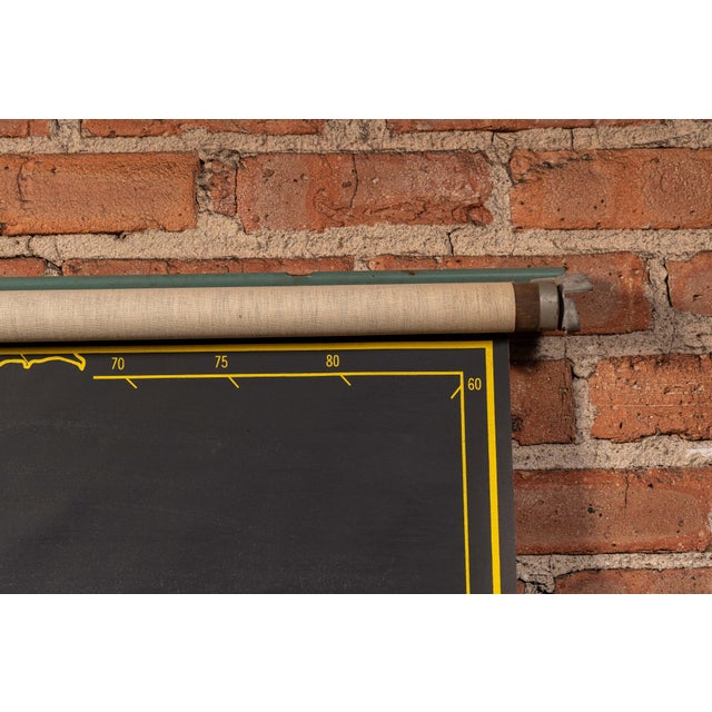 Mid 20th Century Nystrom Royal Series Pull Down Classroom Map of Europe For Sale - Image 4 of 9