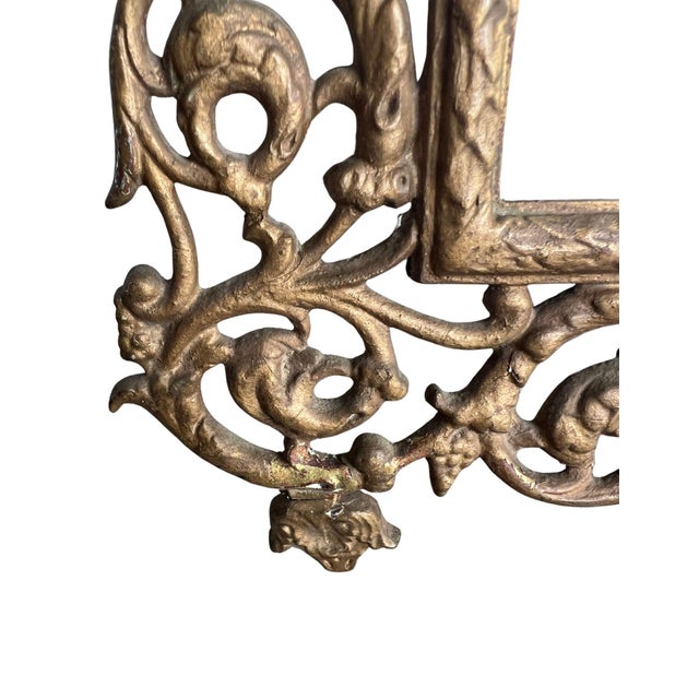 Early 19th Century 19th Century p.e. Guerin Brass Mirror For Sale - Image 5 of 12