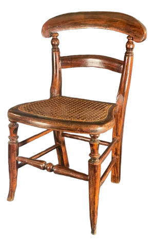 19th Century English Rush Seat Child’s Chair
