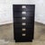 Mid to Late 20th Century Modern Campaign Henredon Black Narrow Chest of Drawers or Lingerie Cabinet For Sale - Image 12 of 18