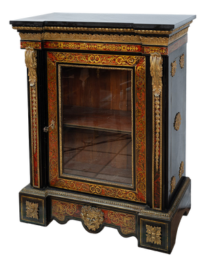 Antique 19th Century Napoleon III Boulle Display Cabinet, France