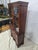 Vintage Mahogany Curio Cabinet With Glass Doors & Serpentine Base For Sale - Image 4 of 6