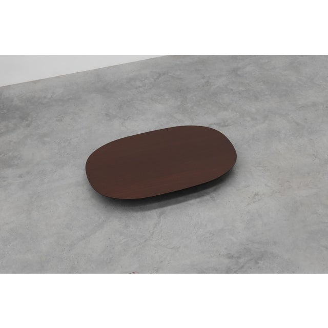 Wood Minimalist Walnut Coffee Table from Cappellini, Italy, 1990s For Sale - Image 7 of 12