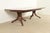 Late 20th Century Italian Provincial Carved Cherry Wood and Inlaid Brass Double Pedestal Extension Dining Table by Emanuel Morez For Sale - Image 5 of 13