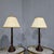 Brown French Bronzed Table Lamps, 1930s, Set of 2 For Sale - Image 8 of 9