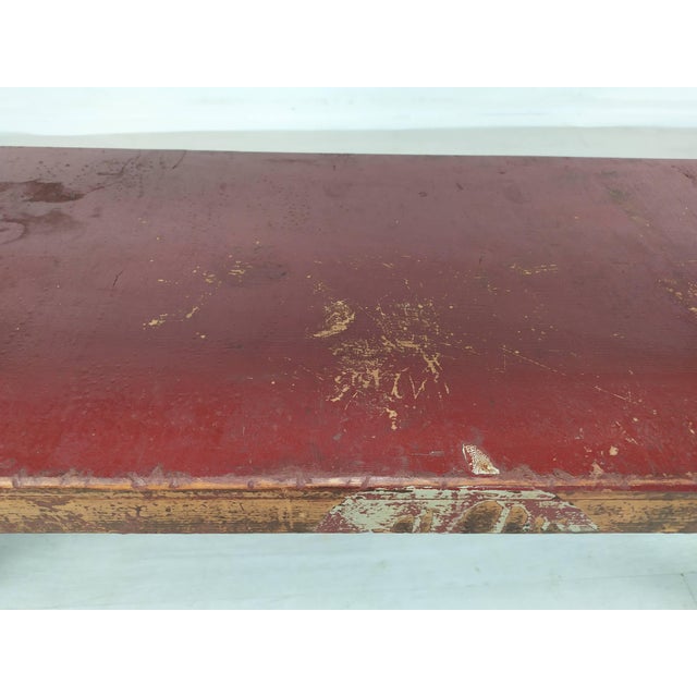 Vintage Patinated Wood Shelf For Sale - Image 6 of 16