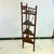 1940s Vintage Coastal British Colonial Stick & Ball Bamboo Corner Etagere - Oxblood Stain. For Sale - Image 10 of 18