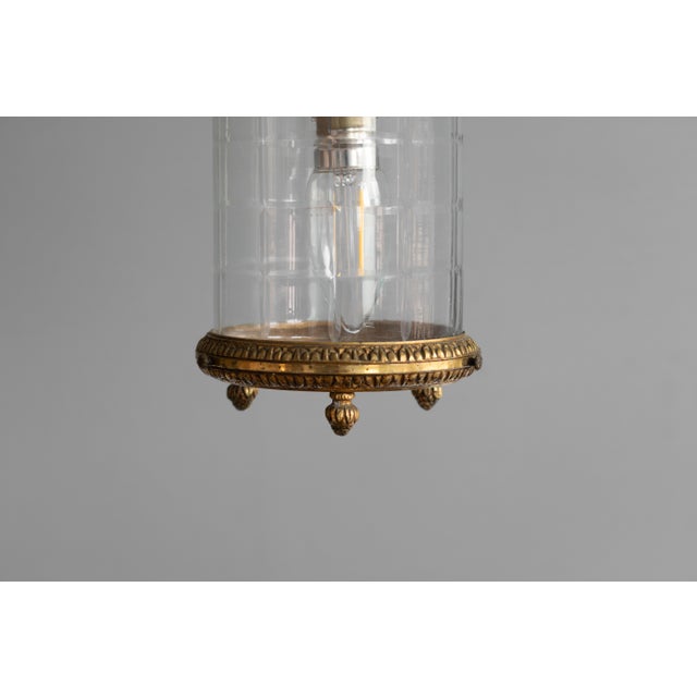 Small Antique Cut Glass Lantern, 1900 For Sale - Image 4 of 8