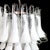 Vintage Clear and Milky White Murano Glass and Crystal Petals Chandelier, Italy, 1981 For Sale - Image 12 of 14