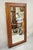Traditional Large Cherry Wood Frame Beveled Glass 65" Tall Dressing Wall Mirror. Item features solid wood frame, beautiful...