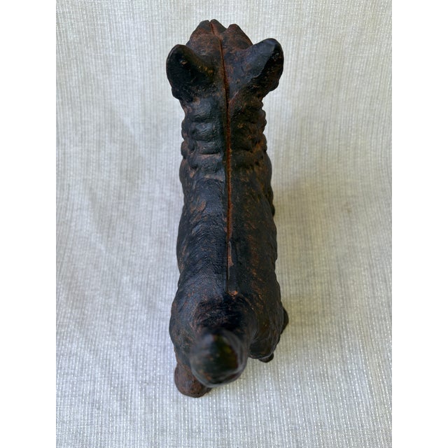 Antique Hubley Cast Iron Scottie Terrier Door Stop For Sale - Image 12 of 15