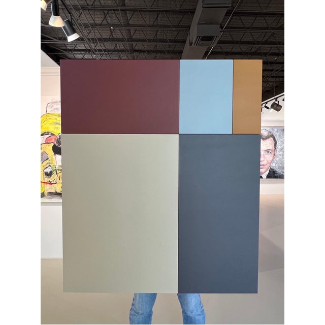 Early 21st Century William Finlayson Jr. Acrylic on Wood Assemblage Titled: "A.B.C. 5” 2024 For Sale - Image 5 of 9