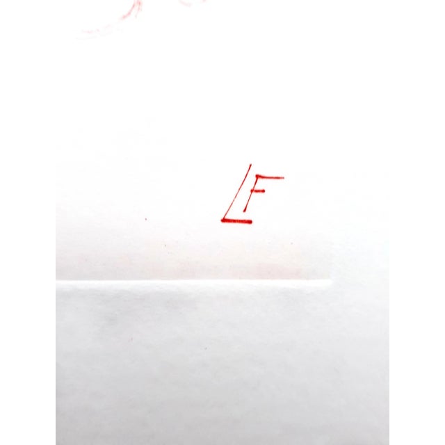 Leonor fini - cats - original engraving mme.helvetius' cats original etching created in 1985, printed signature (lf)....