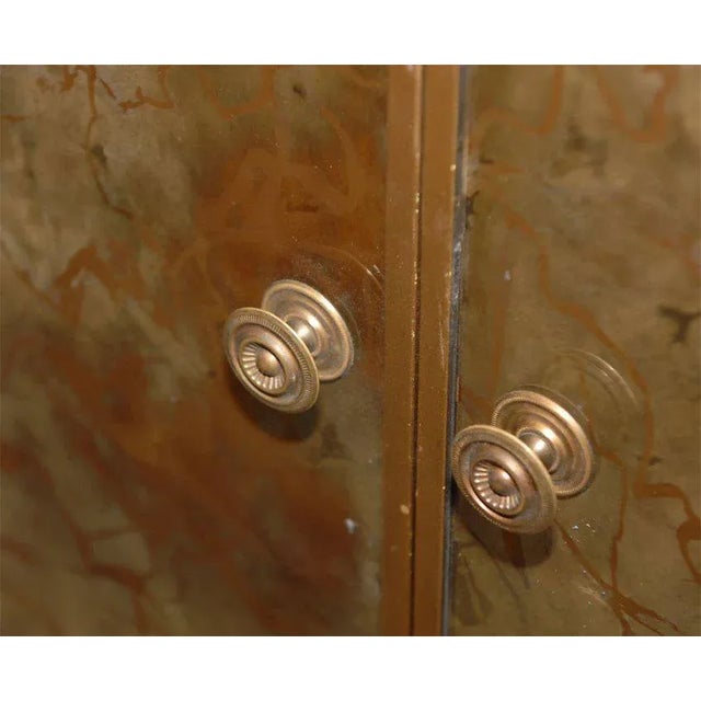 Mid Century Vintage Mirrored Corner Cabinet For Sale In San Francisco - Image 6 of 7