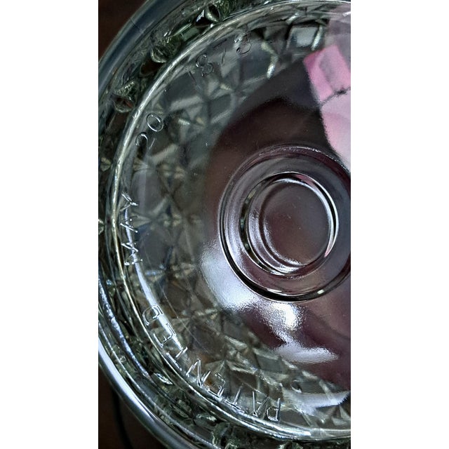 Gemstone Ripley & Co Eapg Mascotte Ruby Stain Jar Dated 1873 Early American Pattern Glass For Sale - Image 7 of 11