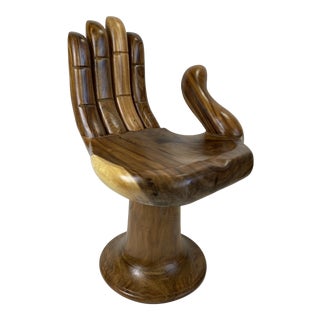 Teak Hand Chair Attributed to Pedro Friedeberg