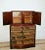 1970s 1970s Vintage Dresser Chest Mahogany Gentleman's Tallboy Made in New York, Watch Drawers Glass Display For Sale - Image 5 of 10
