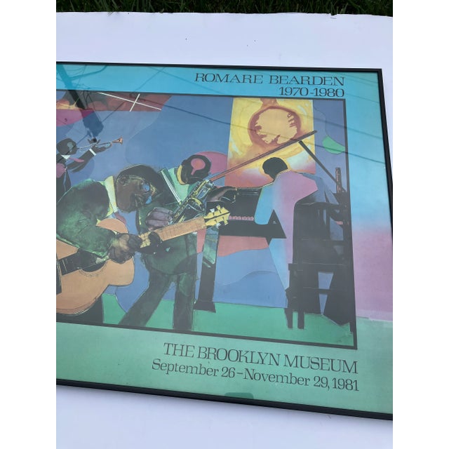 Brown Romare Bearden 1981 Poster for the Brooklyn Museum For Sale - Image 8 of 8