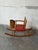 Pine Rocking Horse Toy With Red Seat Danish Mid-Century Modern 1960s For Sale - Image 4 of 10