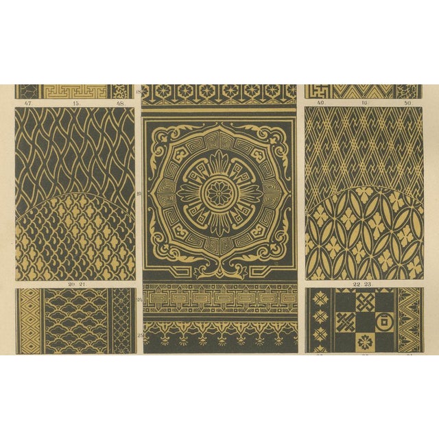 Japanese Lacquerwork and Textile, 1887, Paper, Set of 2 For Sale - Image 6 of 11