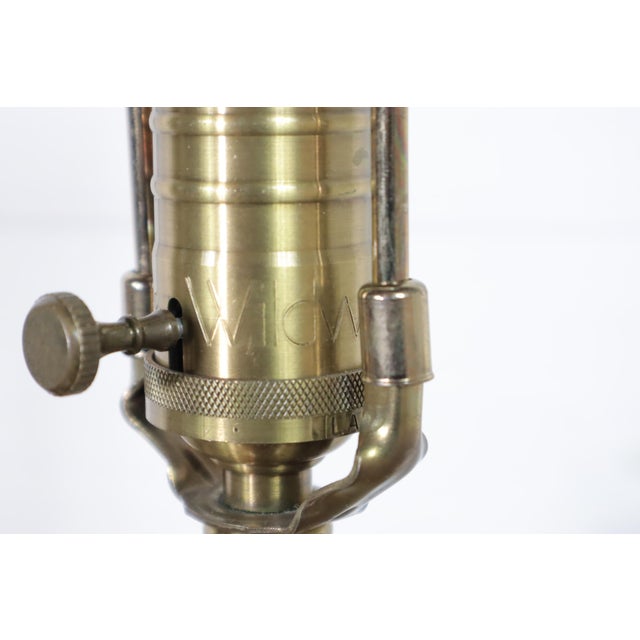 Vintage Pair Wildwood Hand Painted Ceramic Tassel Table Lamps 80's 90's Hollywood Regency Neoclassical Traditional For Sale - Image 10 of 17