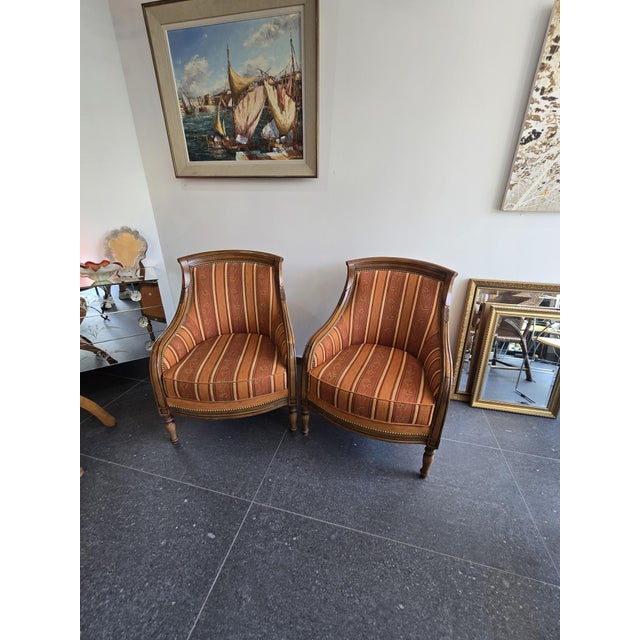 Wingback Armchairs from SE Manufacture, 1980s, Set of 2 For Sale - Image 15 of 18