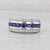 1.20ctw Blue Sapphire Diamond Ring 14k White Gold Size 6 Band For Sale - Image 4 of 8